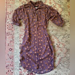 Shift dress.  Sheer material.  Size small